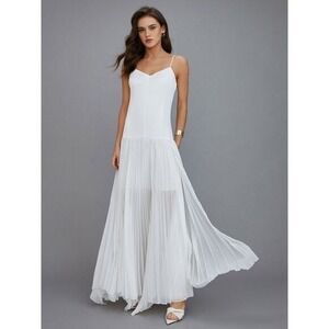 Commense Boho Vacation Long Dress  white size‎ S/4